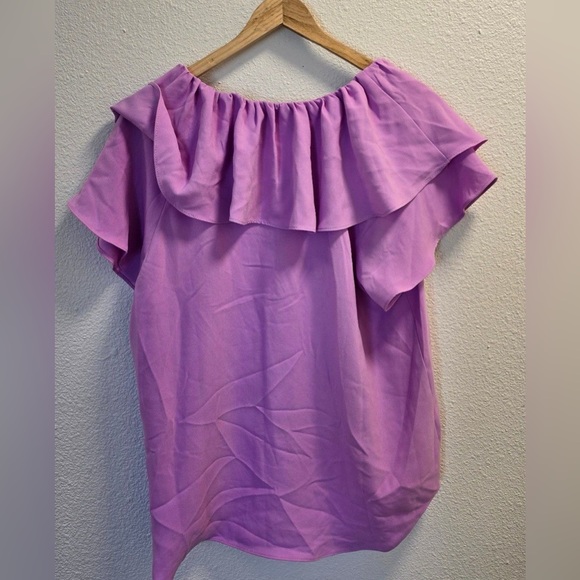 Trina Turk V-neck fringe women’s blouse - Picture 2 of 6